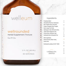 Load image into Gallery viewer, Ingredients - wellrounded Herbal Supplement Tincture
